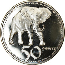 Coin, Rhodesia, 50 Cents, 2018, British Royal Mint, Eléphant, MS(63), Nickel