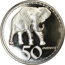Moneta, Rhodesia, 50 Cents, 2018, British Royal Mint, Eléphant, SPL, Acciaio