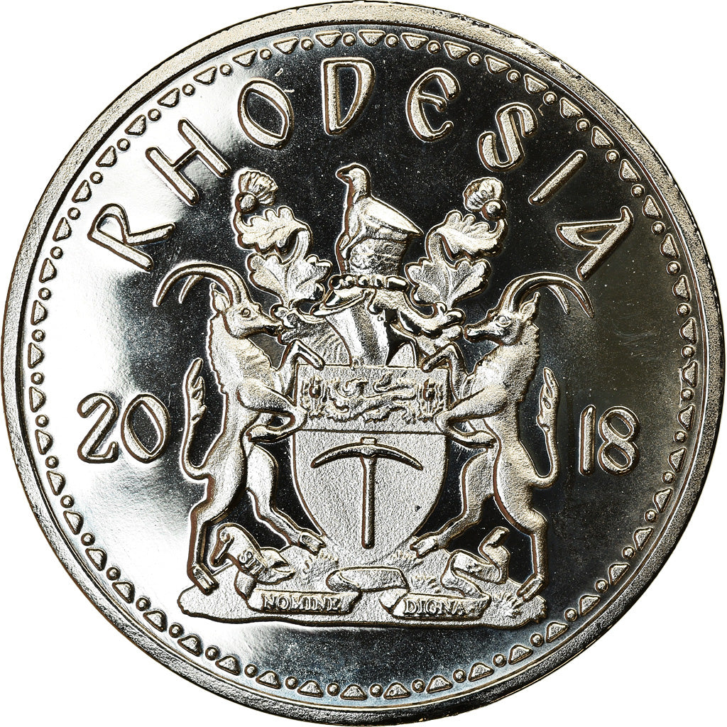 Moneta, Rhodesia, 50 Cents, 2018, British Royal Mint, Eléphant, SPL, Acciaio