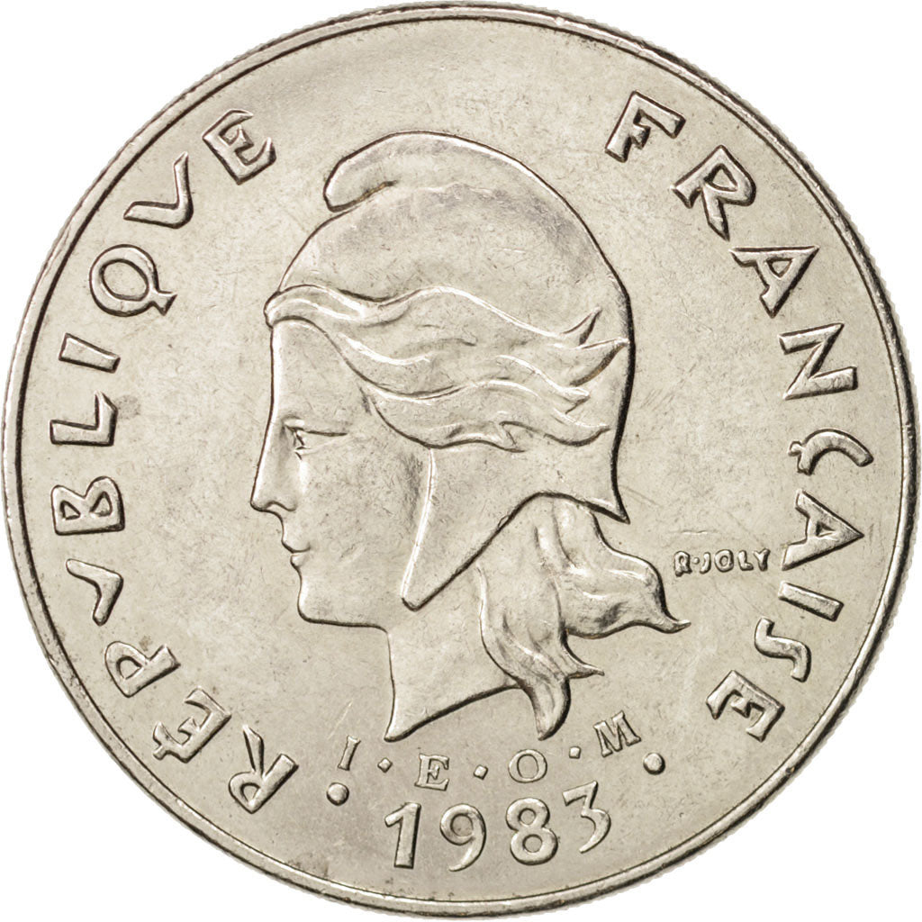 New Caledonia, 50 Francs, 1983, Paris, AU(50-53), Nickel, KM:13