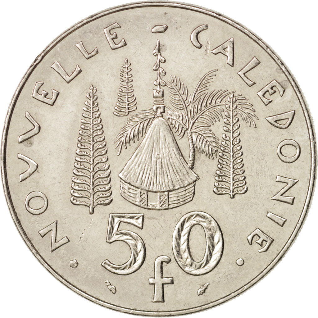New Caledonia, 50 Francs, 1983, Paris, AU(50-53), Nickel, KM:13