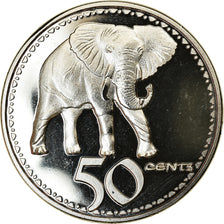 Coin, Rhodesia, 50 Cents, 2018, British Royal Mint, Eléphant, MS(63), Nickel