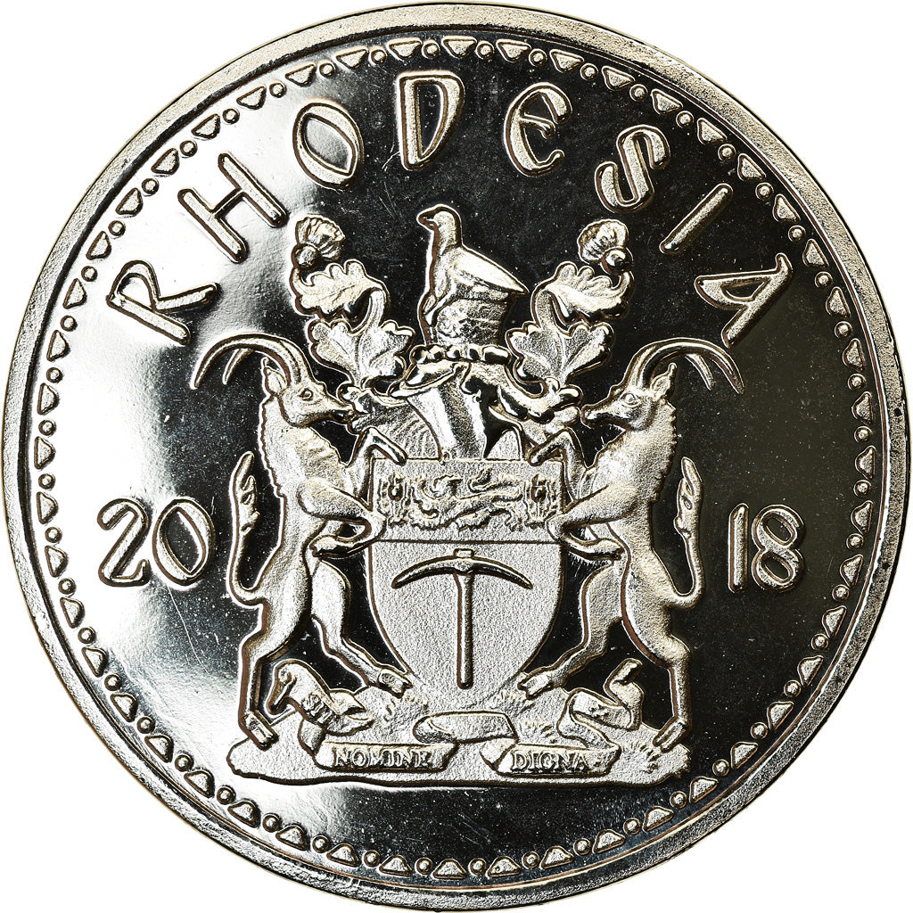 Coin, Rhodesia, 50 Cents, 2018, British Royal Mint, Eléphant, MS(63), Nickel