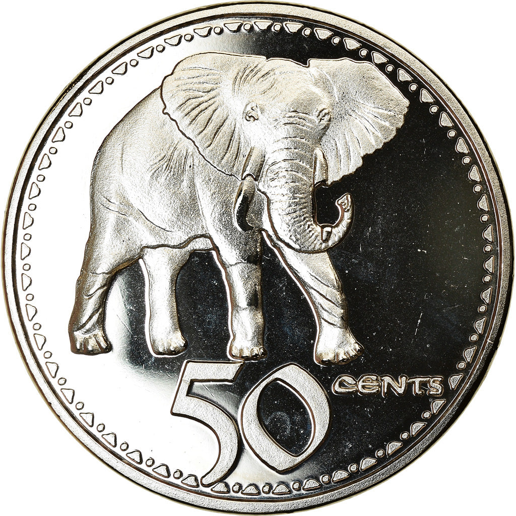 Monnaie, Rhodésie, 50 Cents, 2018, British Royal Mint, Eléphant, SPL, Nickel