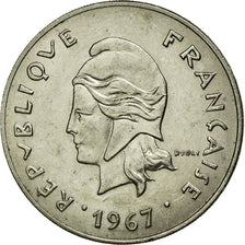 Coin, New Caledonia, 50 Francs, 1967, Paris, AU(50-53), Nickel, KM:7