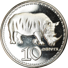 Coin, Rhodesia, 10 Cents, 2018, British Royal Mint, Rhinocéros, MS(63), Nickel