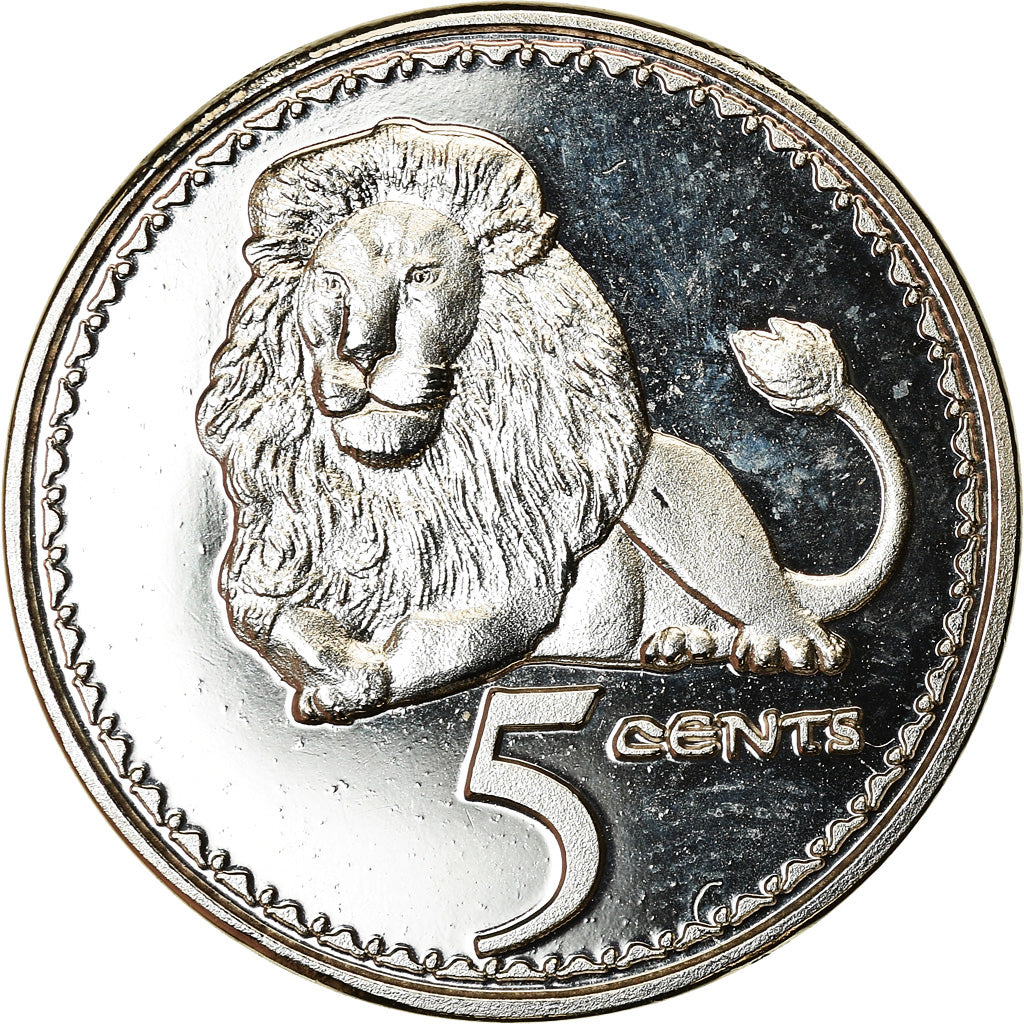 Moneta, Rhodesia, 5 Cents, 2018, British Royal Mint, Lion, SPL, Acciaio placcato