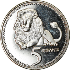 Moneta, Rhodesia, 5 Cents, 2018, British Royal Mint, Lion, SPL, Acciaio placcato