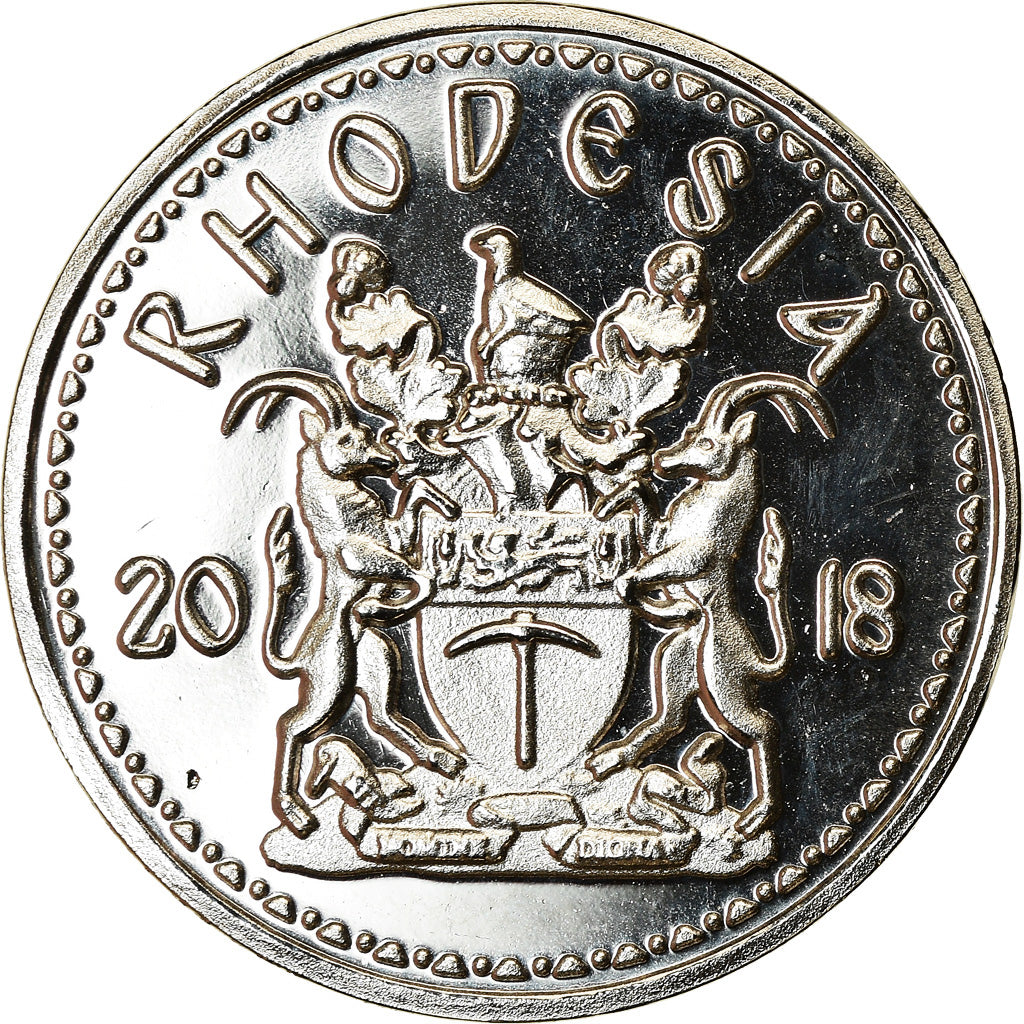 Moneda, Rodesia, 5 Cents, 2018, British Royal Mint, Lion, SC, Níquel chapado en