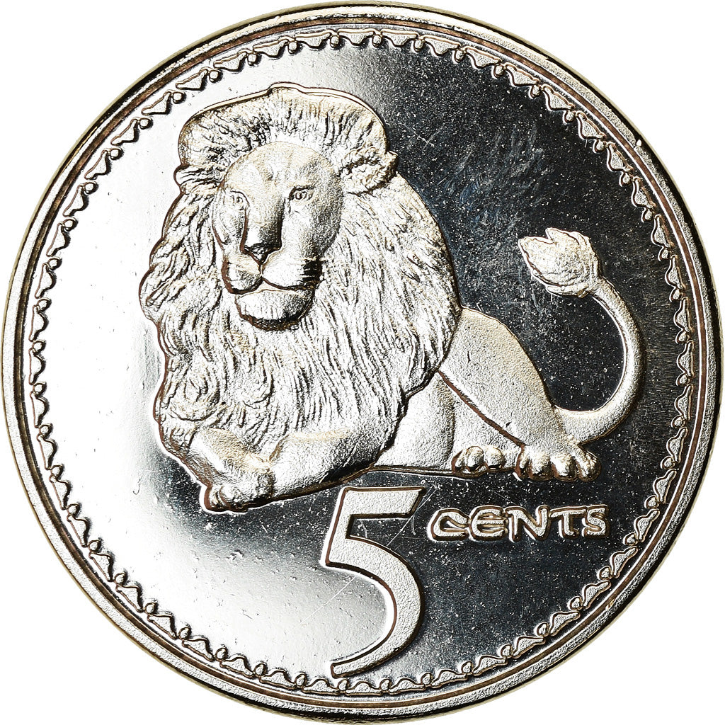Moneta, Rhodesia, 5 Cents, 2018, British Royal Mint, Lion, SPL, Acciaio placcato