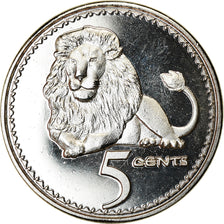 Moneta, Rhodesia, 5 Cents, 2018, British Royal Mint, Lion, SPL, Acciaio placcato