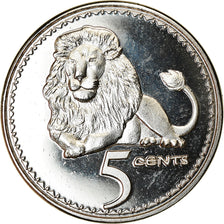 Coin, Rhodesia, 5 Cents, 2018, British Royal Mint, Lion, MS(63), Nickel plated