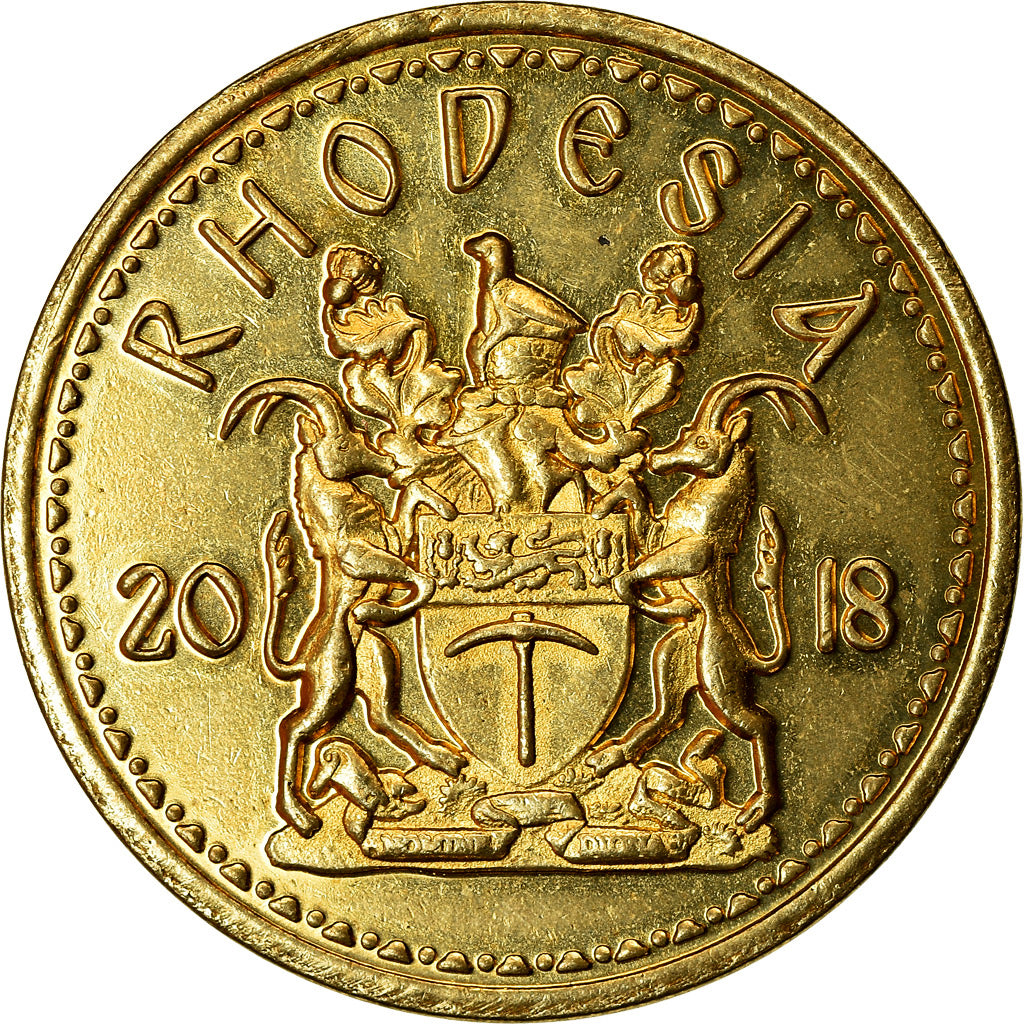Coin, Rhodesia, Cent, 2018, British Royal Mint, MS(63), Brass