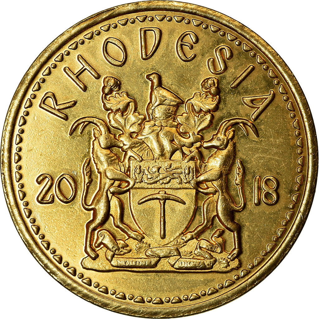 Coin, Rhodesia, Cent, 2018, British Royal Mint, MS(63), Brass