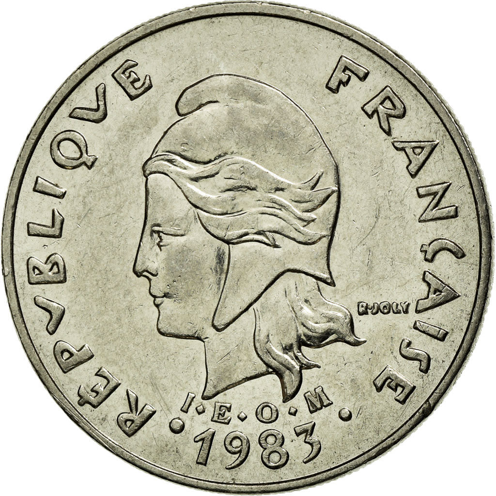 Münze, Neukaledonien, 20 Francs, 1983, Paris, SS+, Nickel, KM:12