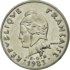 Münze, Neukaledonien, 20 Francs, 1983, Paris, SS+, Nickel, KM:12