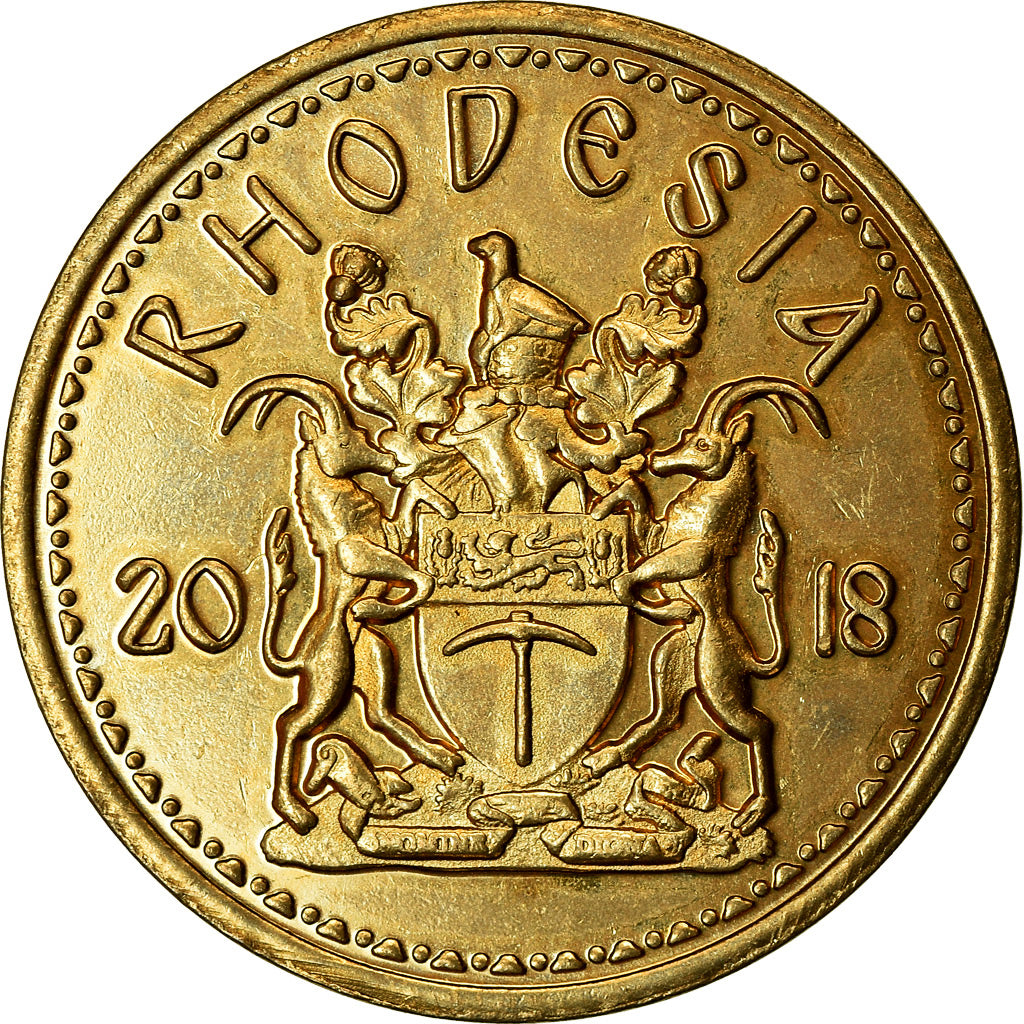 Coin, Rhodesia, Cent, 2018, British Royal Mint, MS(63), Brass