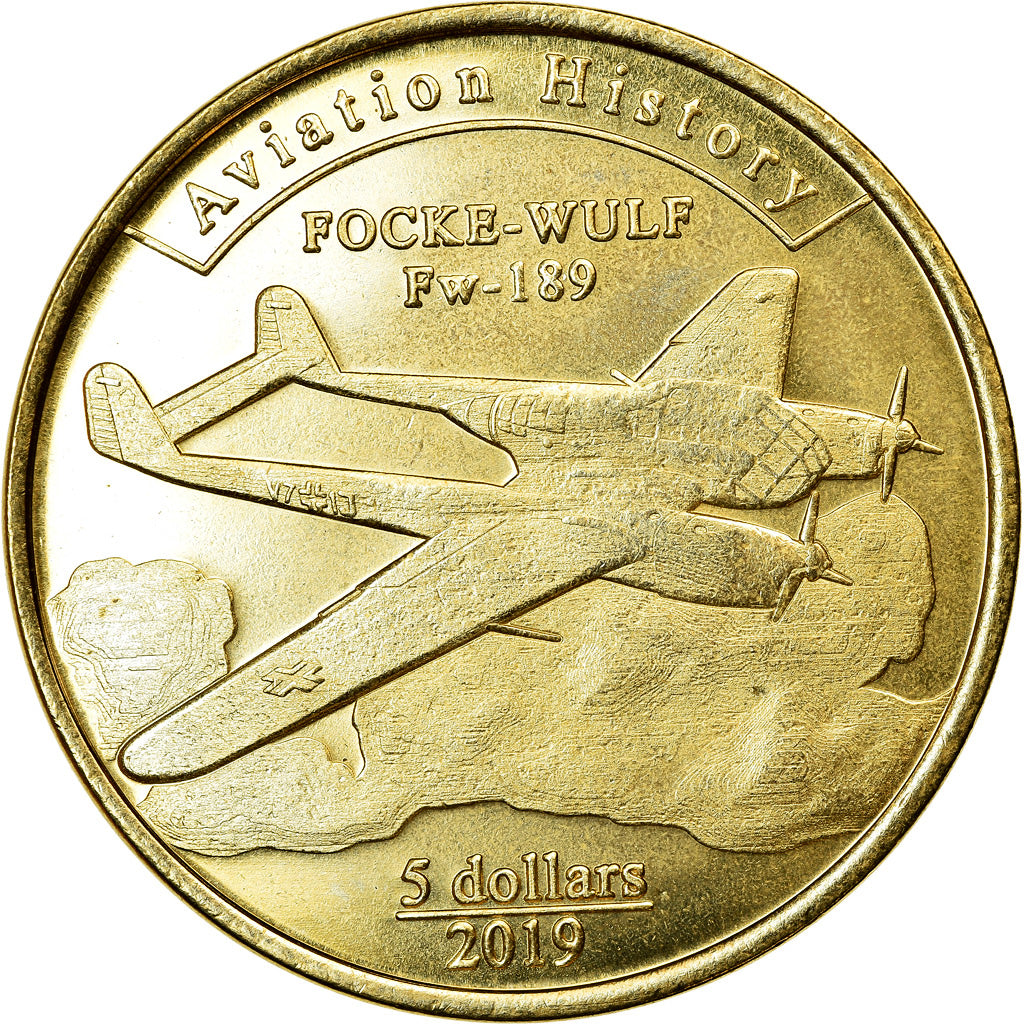 Coin, United States, 5 Dollars, 2019, U.S. Mint, Iles Mariannes - Aviation -