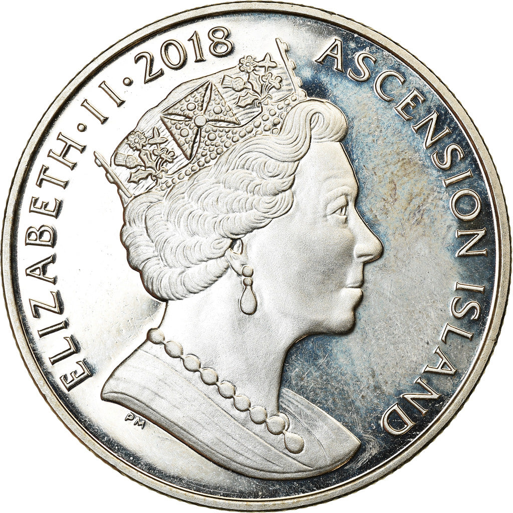 Coin, Ascension Island, Crown, 2018, Pobjoy Mint, Centenaire de la 1ère guerre