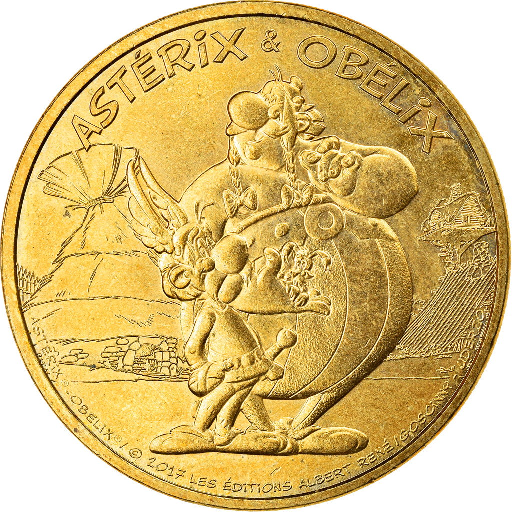 France, Token, Touristic token, BD, Astérix et Obélix, 2017, MDP, AU(55-58)