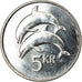Coin, Iceland, 5 Kronur, 2008, MS(63), Nickel plated steel, KM:28a