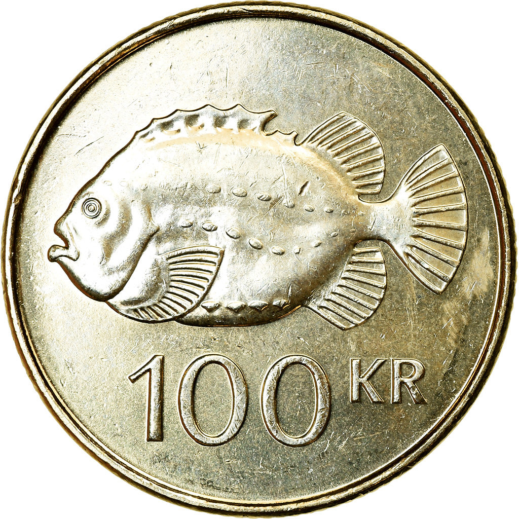 Coin, Iceland, 100 Kronur, 2007, MS(63), Nickel-brass, KM:35