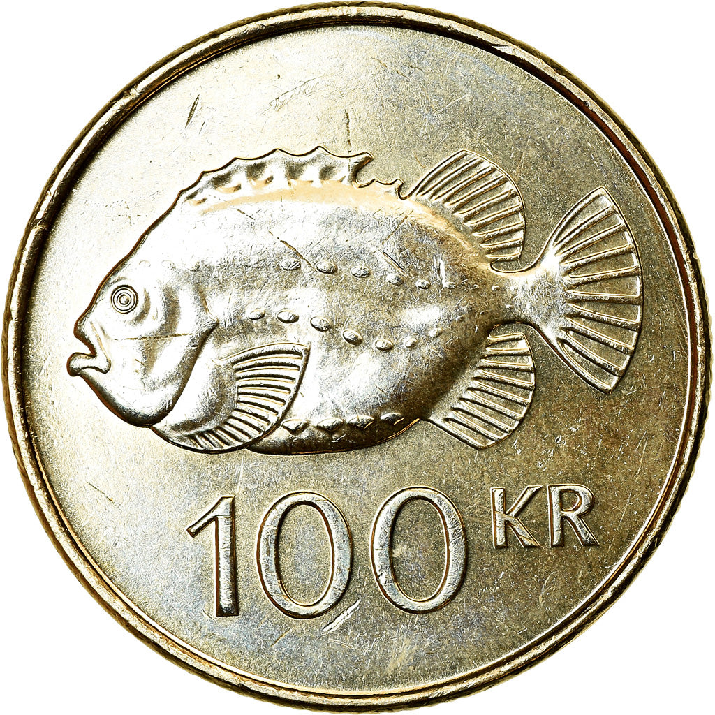 Coin, Iceland, 100 Kronur, 2007, MS(63), Nickel-brass, KM:35