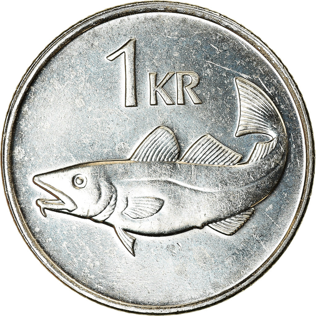 Coin, Iceland, Krona, 2007, MS(63), Nickel plated steel, KM:27A