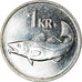 Moneta, Islandia, Krona, 2011, MS(63), Nickel platerowany stalą, KM:27A