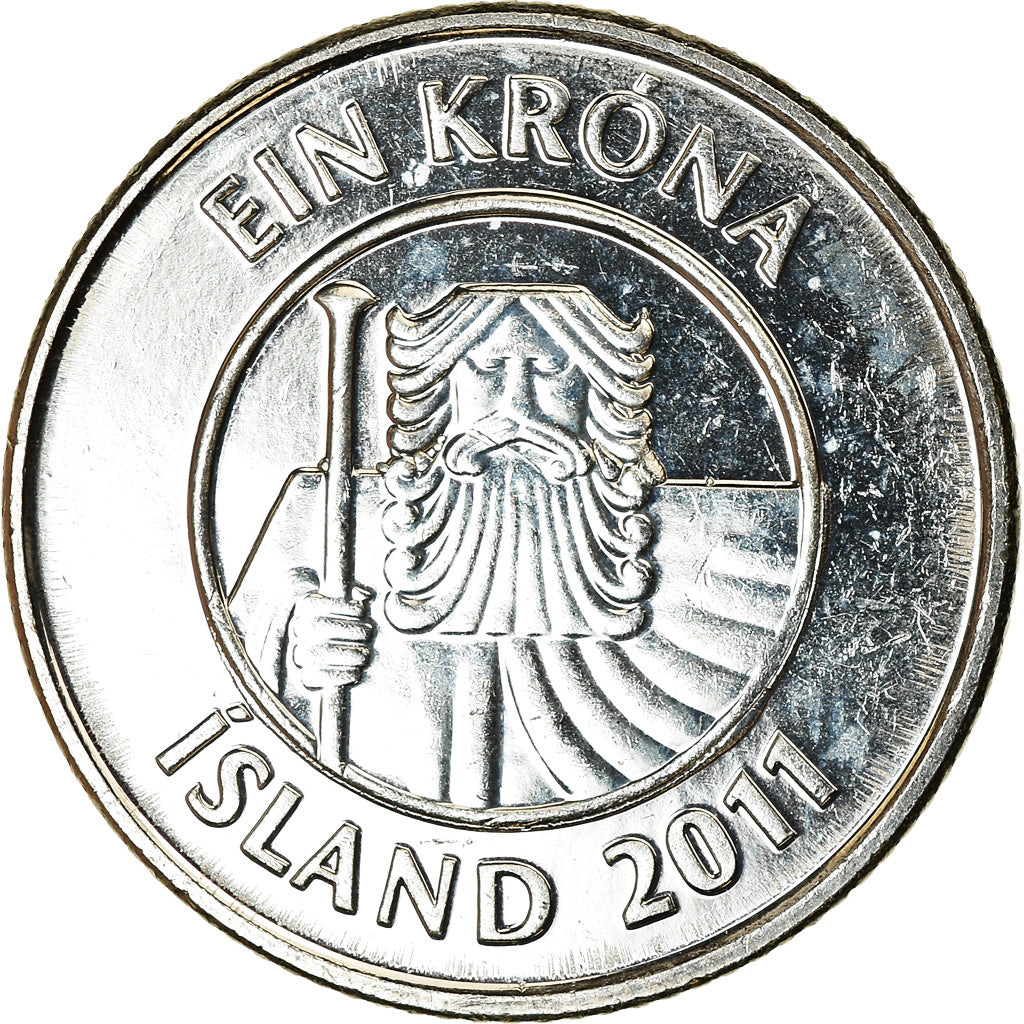 Moneda, Islandia, Krona, 2011, SC, Níquel chapado en acero, KM:27A
