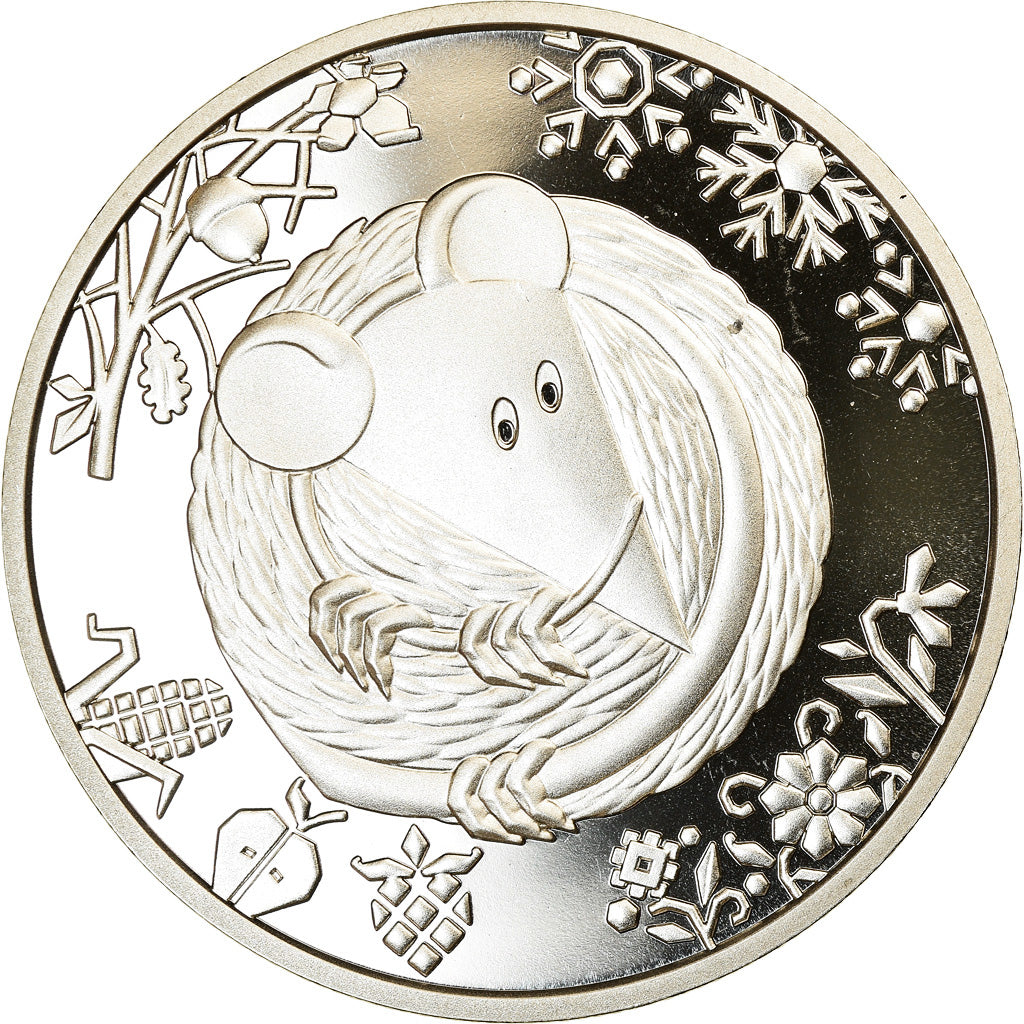 Coin, Ukraine, 5 Hryven, 2020, Kyiv, Année du Rat, MS(65-70), Maillechort
