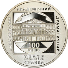 Coin, Ukraine, 5 Hryven, 2020, Kyiv, Ivan Franko, MS(65-70), Maillechort