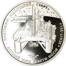 Monnaie, Ukraine, 5 Hryven, 2019, Kyiv, Fusée Zenit-3SL, FDC, Maillechort