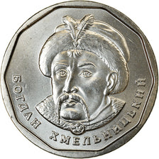 Coin, Ukraine, 5 Hryven, 2019, Kyiv, Bogdan Khmelnitski, MS(63), Nickel plated