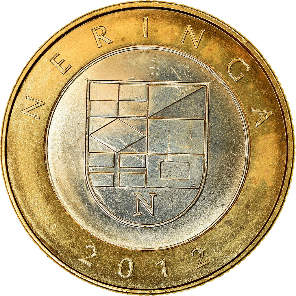 Moneta, Lituania, 2 Litai, 2012, Neringa, SPL, Bi-metallico, KM:185.1