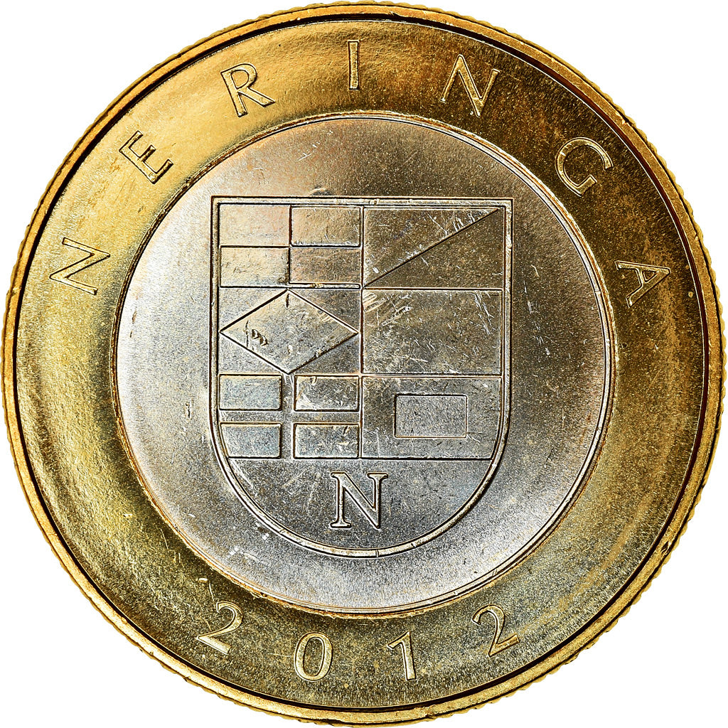 Münze, Lithuania, 2 Litai, 2012, Neringa, UNZ, Bi-Metallic, KM:185.1