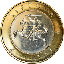 Coin, Lithuania, 2 Litai, 2012, Birštonas, MS(63), Bi-Metallic, KM:183.1