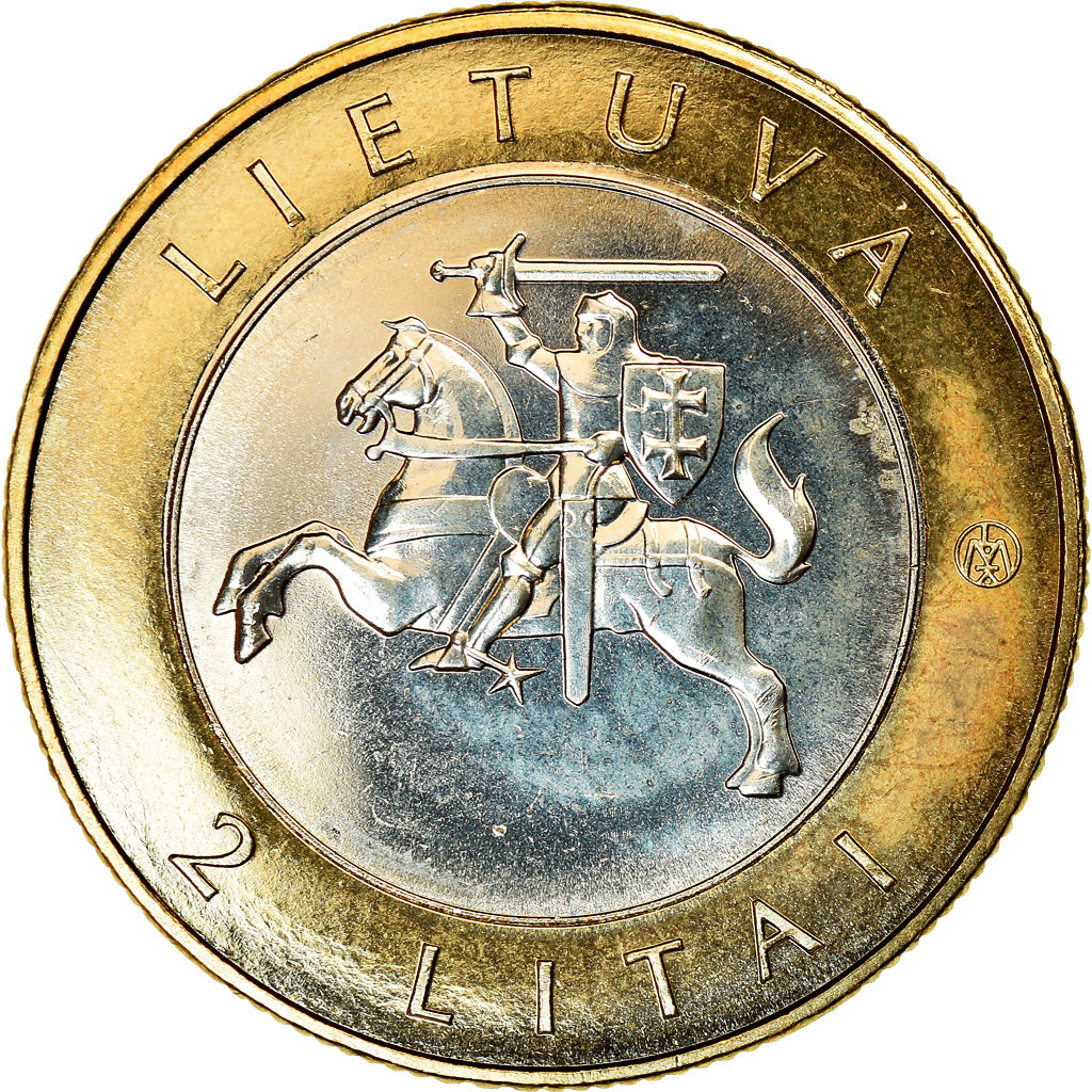 Moneta, Lituania, 2 Litai, 2012, Birštonas, SPL, Bi-metallico, KM:183.1
