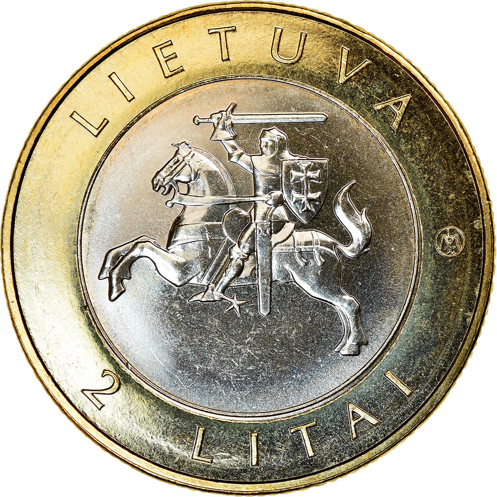 Coin, Lithuania, 2 Litai, 2012, Birštonas, MS(63), Bi-Metallic, KM:183.1