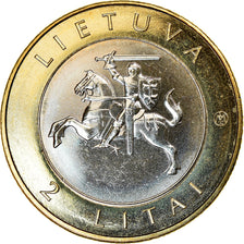 Coin, Lithuania, 2 Litai, 2012, Birštonas, MS(63), Bi-Metallic, KM:183.1