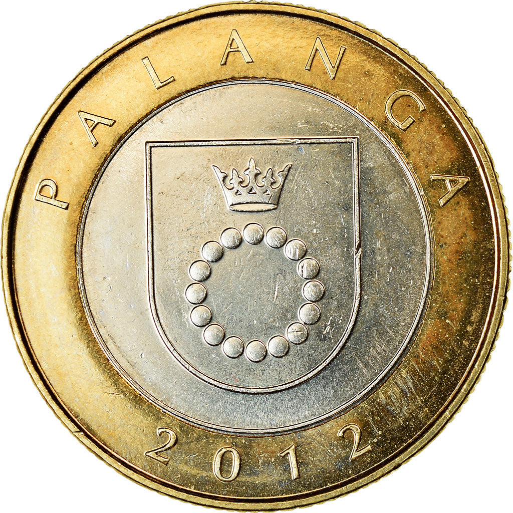 Coin, Lithuania, 2 Litai, 2012, Palanga, MS(63), Bi-Metallic, KM:186.1