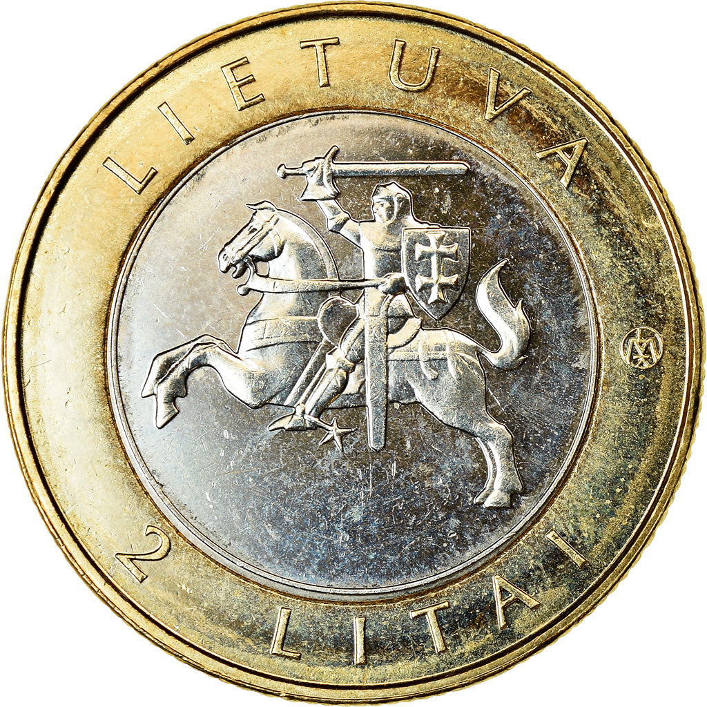 Coin, Lithuania, 2 Litai, 2013, Puntukas, MS(63), Bi-Metallic, KM:189