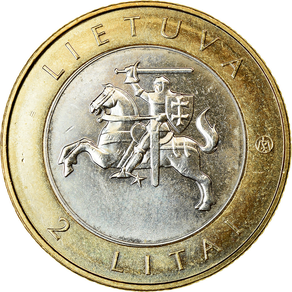Coin, Lithuania, 2 Litai, 2013, Verpste, MS(63), Bi-Metallic, KM:187