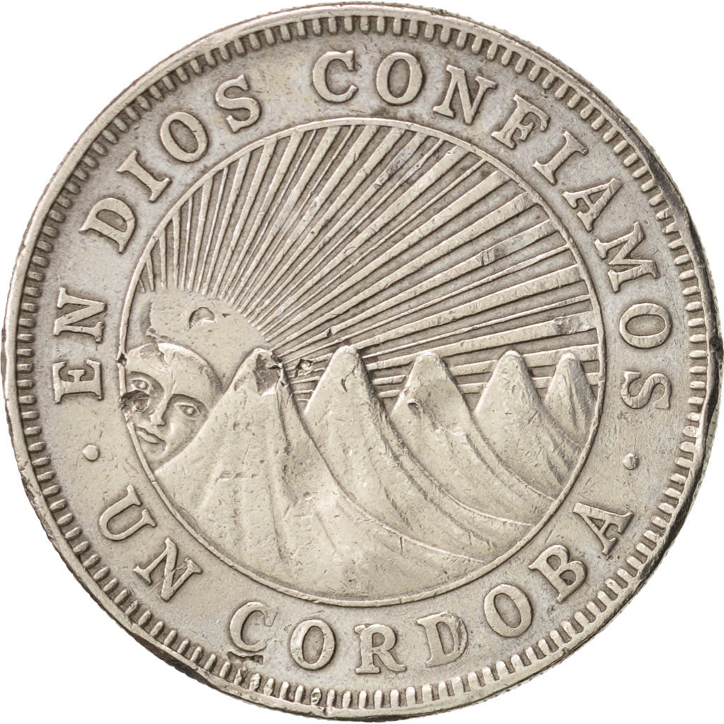 Nicaragua, Cordoba, 1972, EF(40-45), Copper-nickel, KM:26