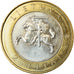 Moneta, Litwa, 2 Litai, 2013, Verpste, MS(63), Bimetaliczny, KM:187