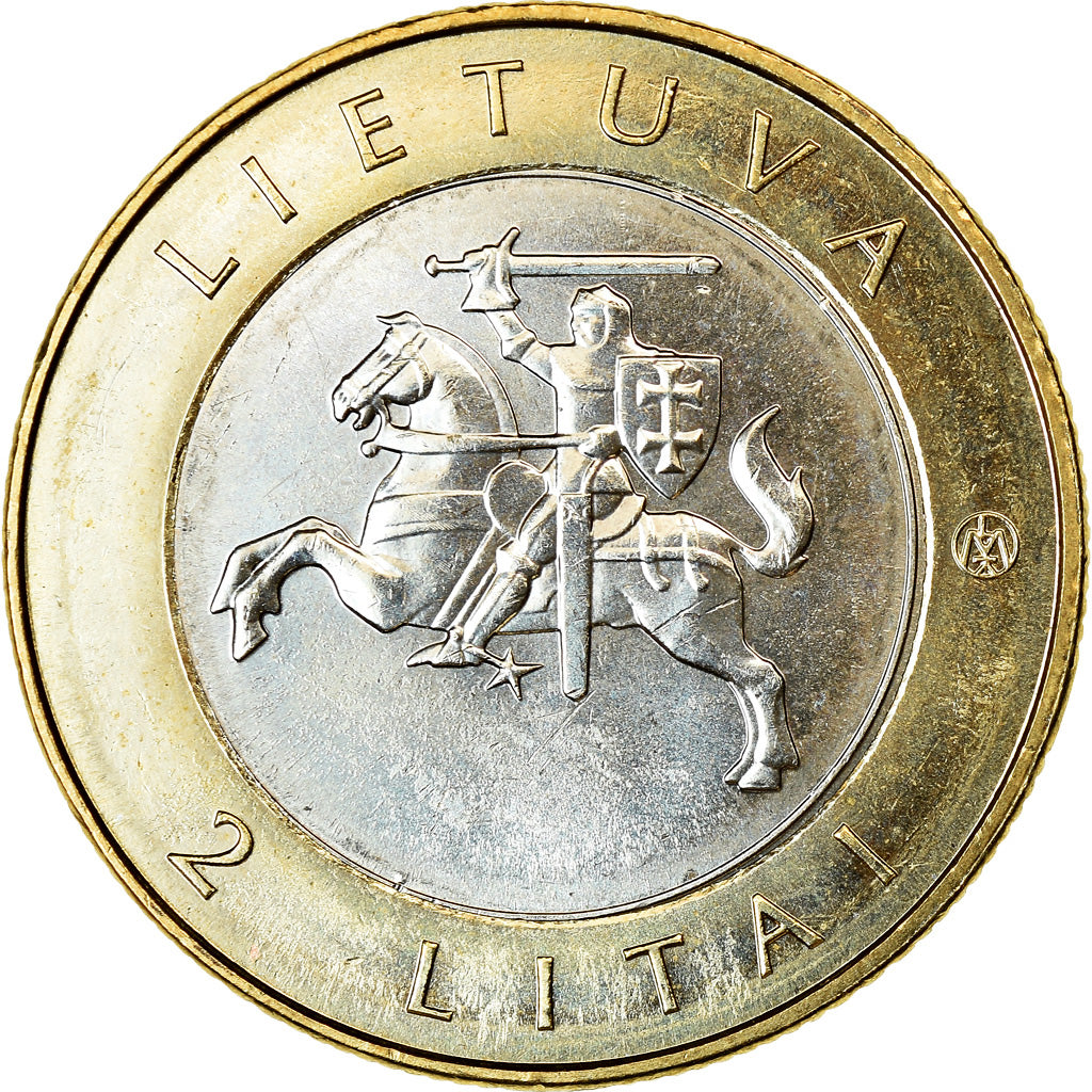Coin, Lithuania, 2 Litai, 2013, Chêne de Stelmužė, MS(63), Bi-Metallic