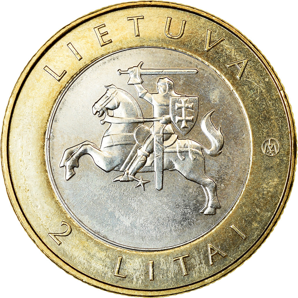 Coin, Lithuania, 2 Litai, 2013, Chêne de Stelmužė, MS(63), Bi-Metallic