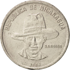 Nicaragua, 50 Centavos, 1983, BB+, Acciaio ricoperto in nichel, KM:42a