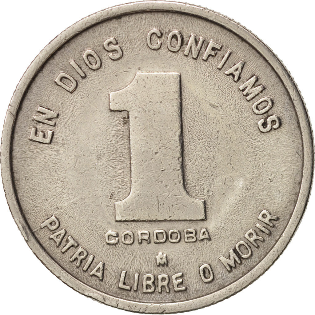 Nicaragua, Cordoba, 1983, Mexico City, AU(50-53), Copper-nickel, KM:43