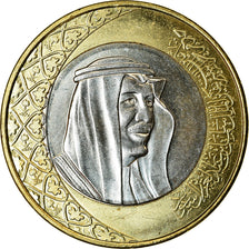 Coin, Saudi Arabia, Riyal, 2016/AH1438, MS(63), Bi-Metallic, KM:78